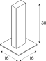 SLV H-POL Wege-u.Standleuchte     232155 