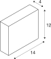 SLV Wandleuchte QUAD FRAME14 ws  1003467 
