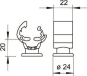 OBO 177 30 M8 Leitungshalter 30mm PA 