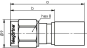 TG SMA-Kabelstecker Cr/Cr    J01150A0611 