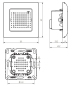 GRO Unterputz Elektronik-Gong      43701 