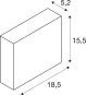 SLV Wandleuchte QUAD FRAME19 ws  1003468 
