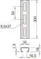 OBO AML3518P0300FT Profilschiene gelocht 
