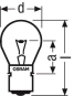 OSR NV Halogenlampe 50W 12V BA20d   8022 