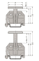 WAGO 709-118 Gruppenschildträger,grau 