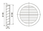 MAICO Metallgitter           MGR 160 alu 