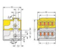 WAGO 243-212 4-Leiter-Buchsenklemme,PUSH 