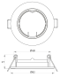 RUTEC Einbaustrahler schwenkbar ALU55359 