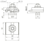 Dehn 540249 UEK 8.10 AQ4 50 HKSM8X25 V2A 