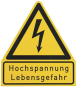 DEHN WuH-Schild "Hochspannung  WHS HS LG 