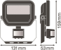 LEDV Flutlichtstr PFM Sensor schwarz 