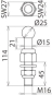 DEHN Kugelbolzen 25 mm KFP 25 M16 45 SKM 