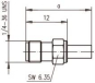 TEGA SMA-Kabelbuchse Cr Au     100024691 