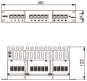 TG 19Zoll Panel ISDN/TEL 1HE J02023L0014 