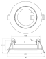 RUTEC Einbaustrahler chrom     ALU5537-4 