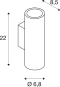 SLV ENOLA_B UP/DOWN Wandleuchte   151800 