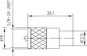 TG UHF-KABELSTECKER POM PL   J01040A0604 