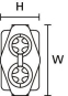 Hellermann Relilight V41.5P1-PA66V0/SI 