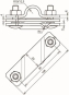 DEHN Anschluss-Schelle St/tZn f.  625021 