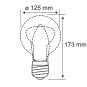 Paulmann LED Fil G125 806lm E27    28627 