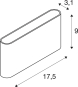 SLV Fassadenleuchte OVAL 14 sw   1007142 