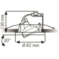 RUTEC Einbaustrahler Edelstahl   R5509-0 