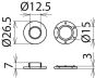 Dehn 785649 OEK12NS Öse a. KS  OEK 12 NS 