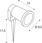 SLV NAUTILUS SPIKE Gartenstrahler 227410 