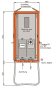 Walther Anschlussschrank 55 kVA   WA0011 