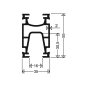 SCHUC Alu-Trageschiene l=5m   TRS2000/5M 