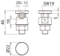 Dehn 540122 KSV     KSV 6.10 AQ16 50 V4A 