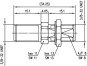 TG F einbaukupplung, 75 Ohm  J01602A0000 