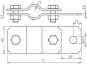 DEHN Erdungsrohrschelle 26,9mm    410329 