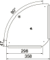 OBO RBD 90 300 FS Deckel f.90°-Bogen 