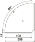 OBO RBD 90 500 FS Deckel f.90°-Bogen 