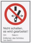 Dehn WuH-Schild Nicht      WHS NS EWGA M 