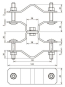 DEHN Befestigungsschelle f.DEHNi  105354 