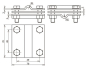 DEHN Anschlussklemme fur 2 x Rd   319229 