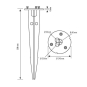 Esylux ALVA GROUND SPIKE 170  EL10820199 