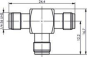 TEGA SMA-T-Stück Au          J01155A0011 