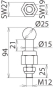 DEHN Kugelfestpunkt gerade m.     755225 