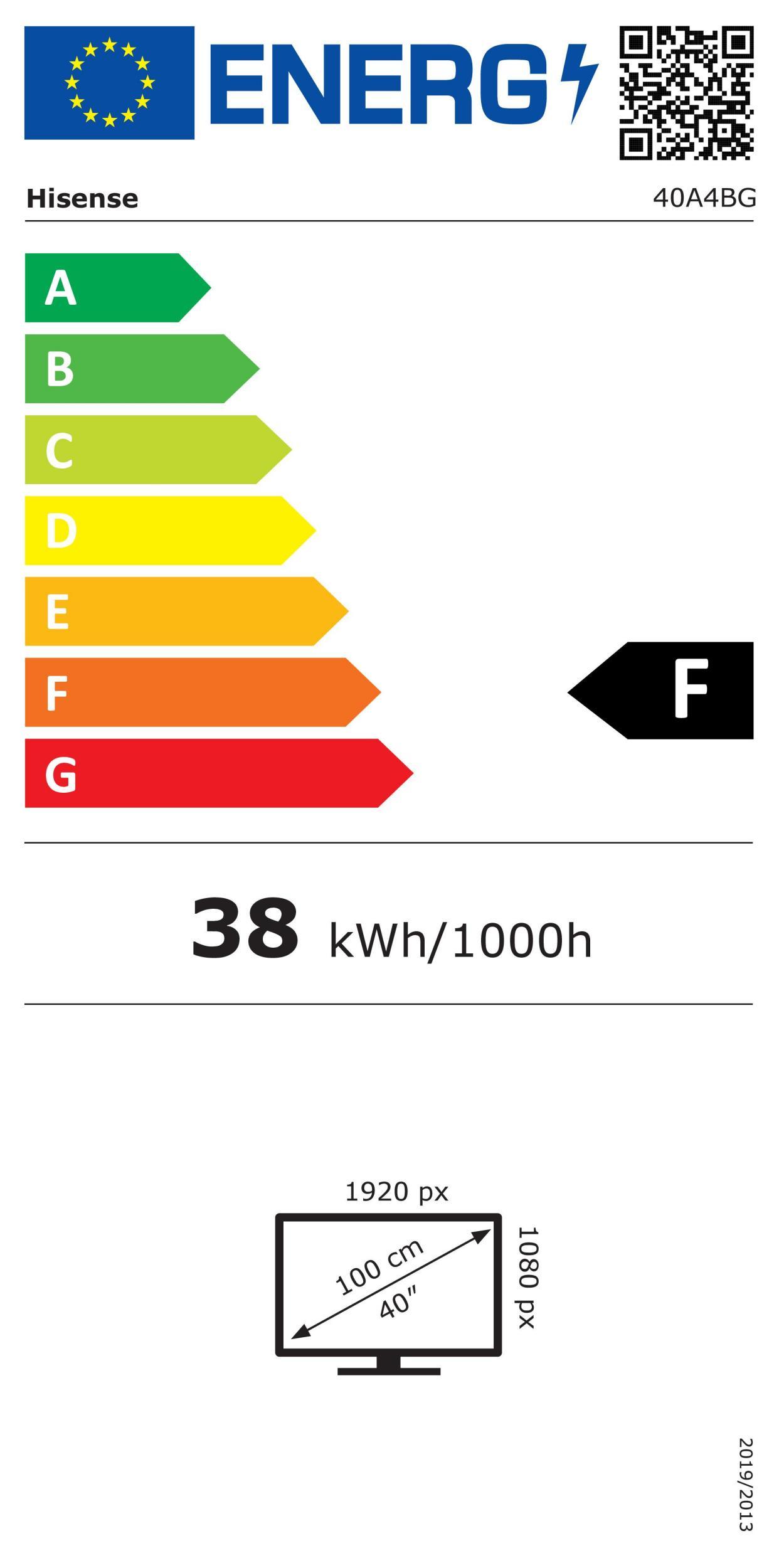 Hisense 40A4BG sw LED-TV 