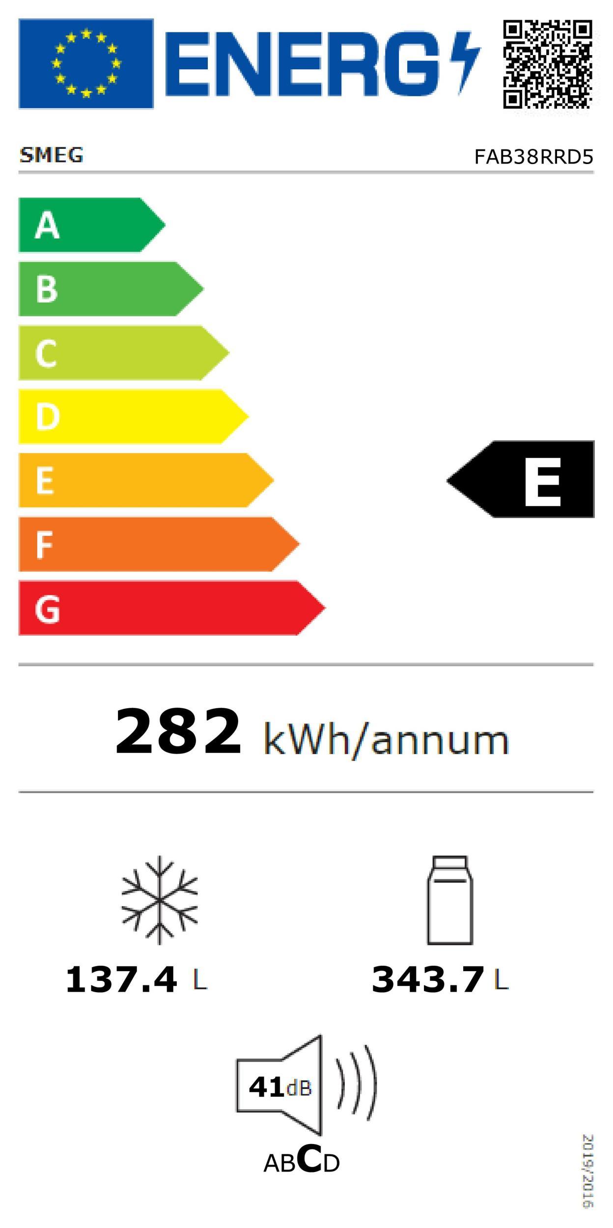 Smeg FAB 38 RRD 5 rt Kühlkombi 