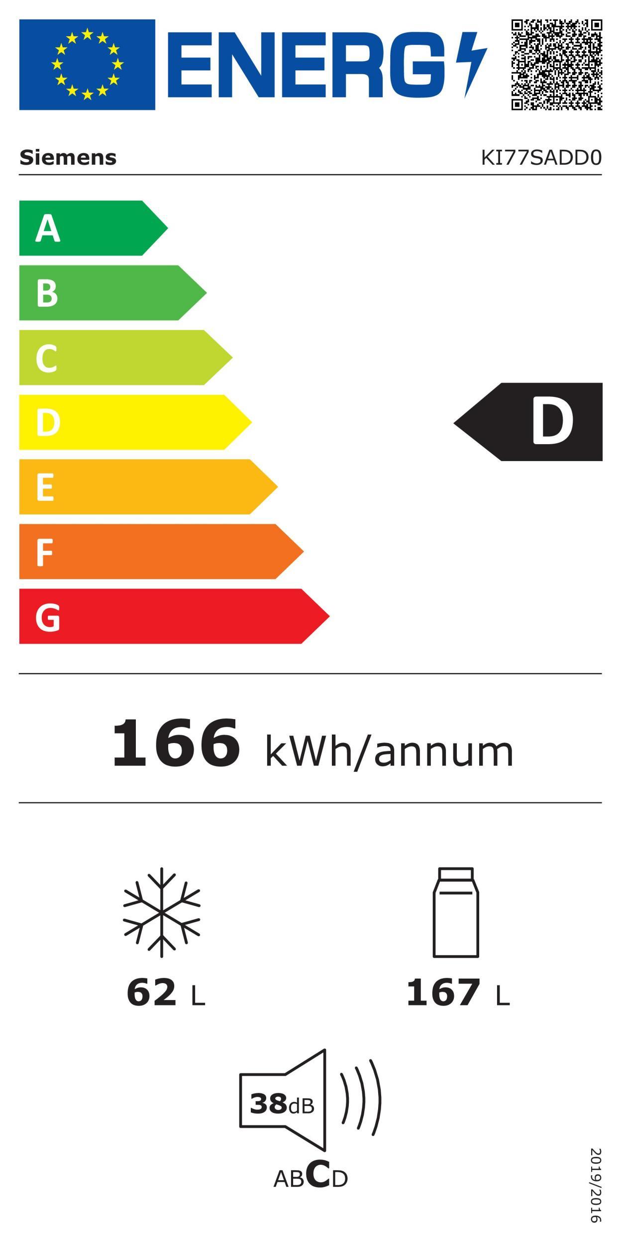 Siemens KI 77 SADD 0 EB-Kühlkombi 