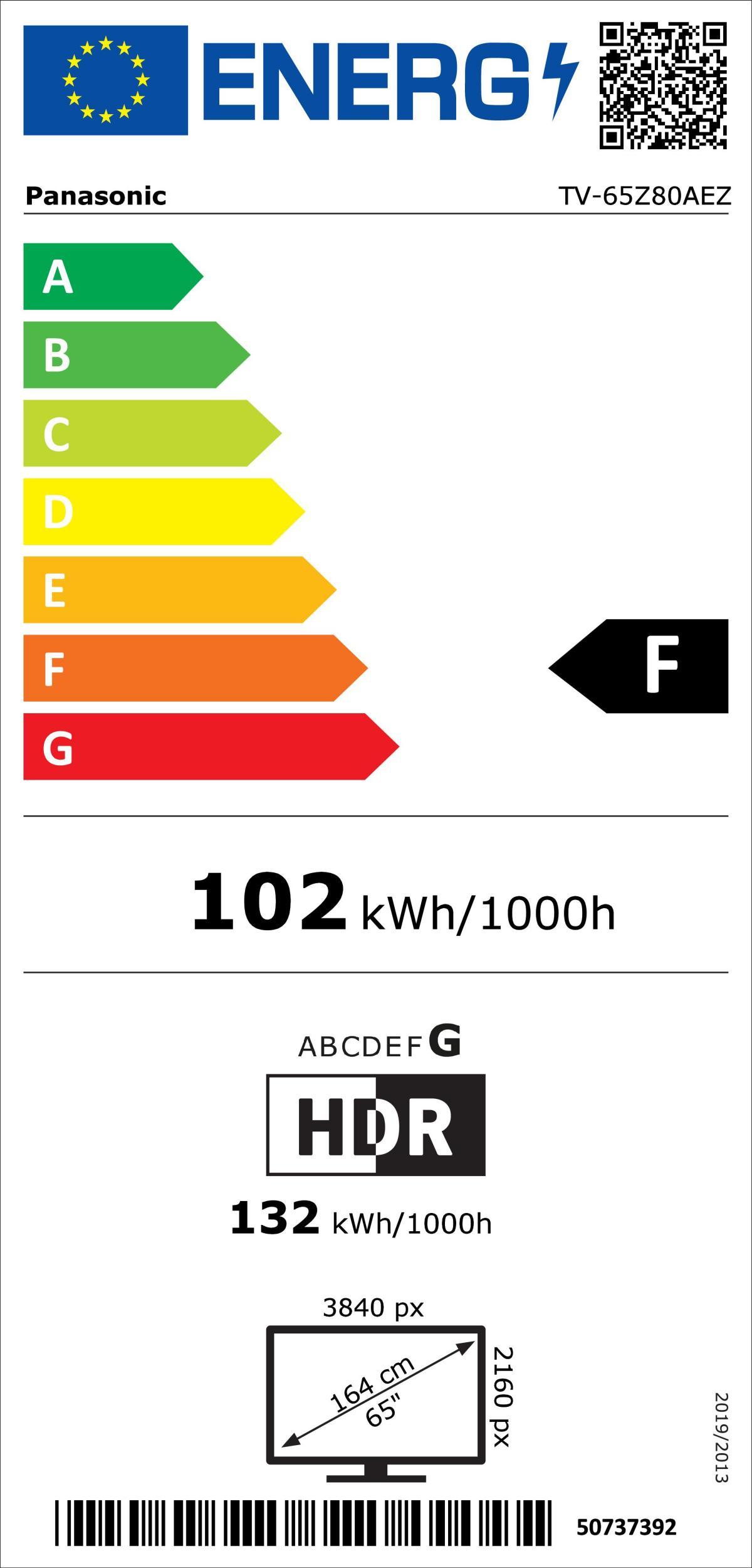 Panasonic TV-65Z80AEZ sw OLED-TV 