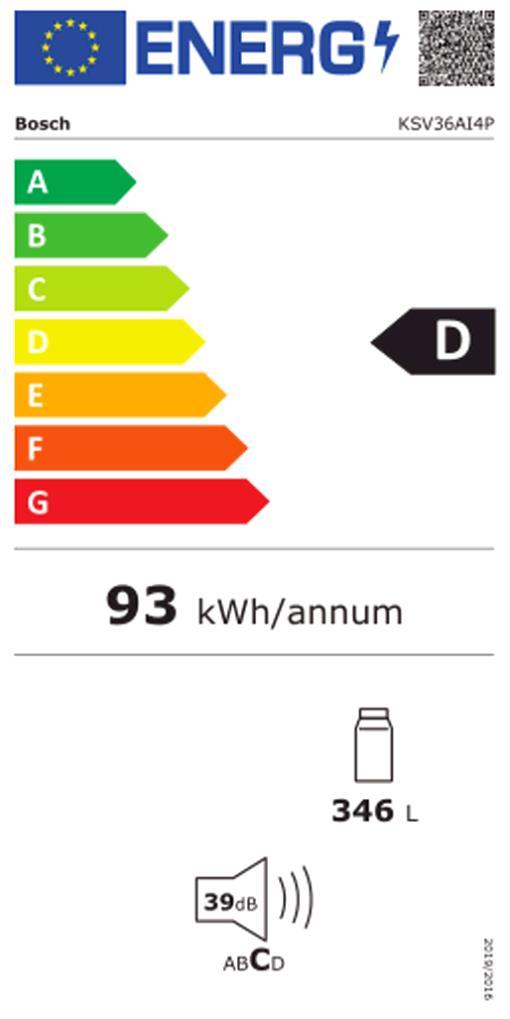 BOSCH KSV 36 AI 4 P Ed Standkühlschrank 
