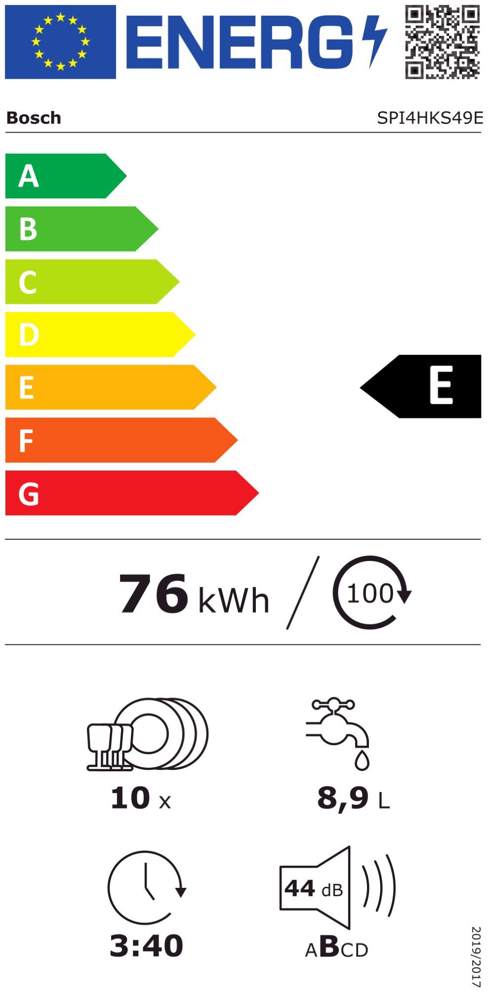 Bosch SPI4HKS49E Ed EB-Geschirrspüler 