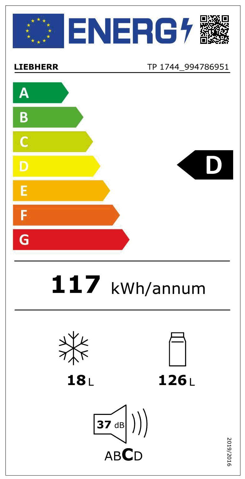 Liebherr TP 1744-20 Tischkühlschrank (A) 