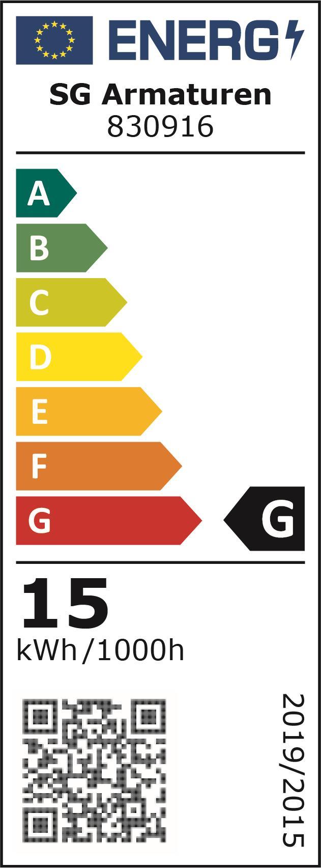 SGLI SG LEUCHTMITTEL G95 15W E27  830916 