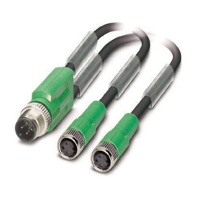 PHOENIX CONTACT Sensor-/Aktor-Kabel SAC-3P-M12Y/2X0,3-PUR/M 8FS Inhalt: 1 St. (1671331)